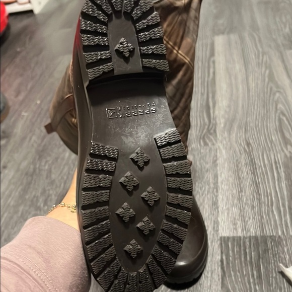 Sperry Brown Quilted Ankle Booties - Picture 6 of 7